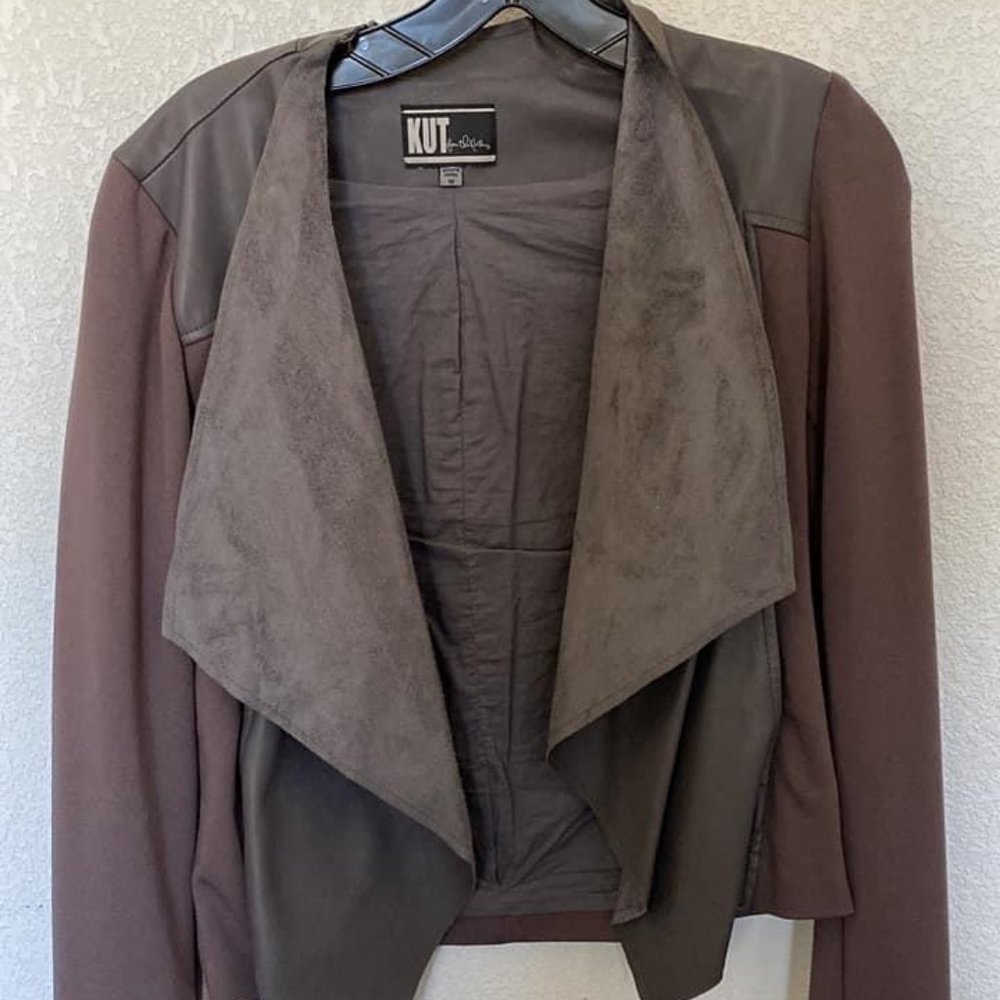 Kut from the Kloth mixed materials jacket